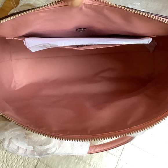 Coach Emma Satchel Crossbody Bag Pebble Leather Petal - Picture 11 of 16